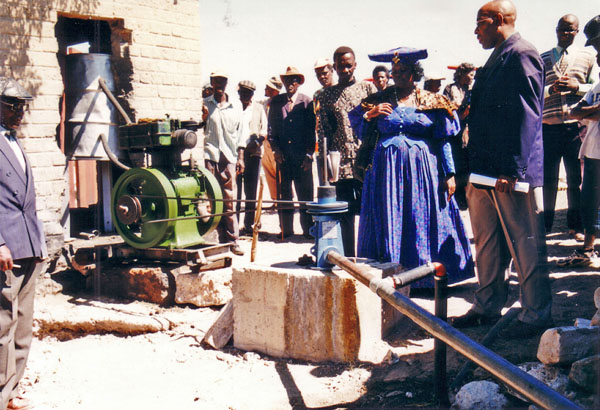 Omuhaturua School borehole commissioning 2004